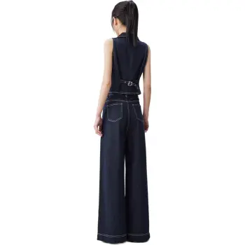 Love To Serve Casual Suit Women's Denim Dark Blue
