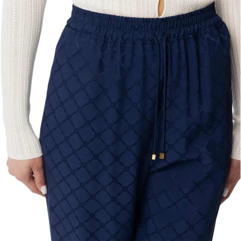 Elisabetta Franchi Diamond Jacquard Trousers-2