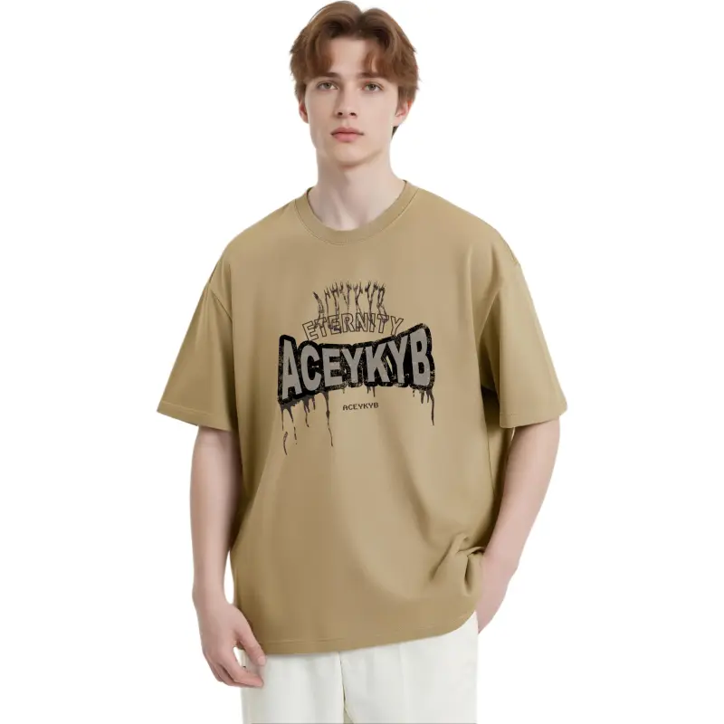 YK&YB T Shirts Unisex Khaki-3