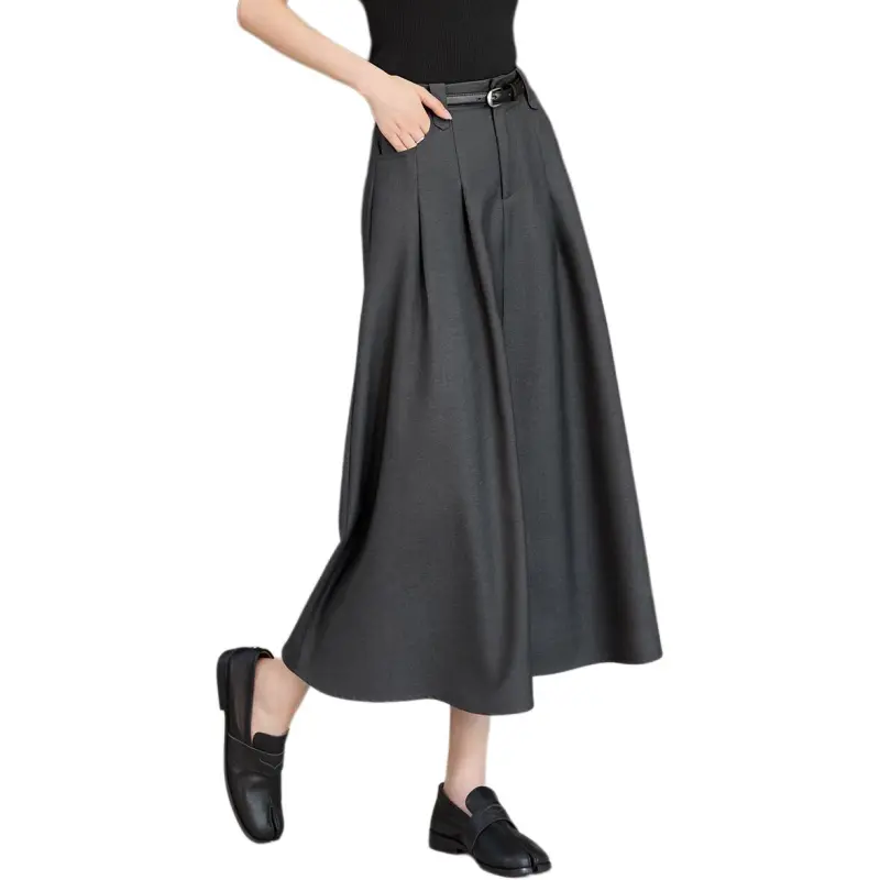 XWI Casual Long Skirt Women's Heather Gray-3
