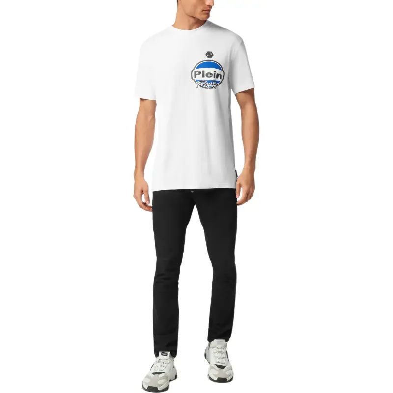 PHILIPP PLEIN Ss Cars Racing Round Neck Jersey T shirt-1