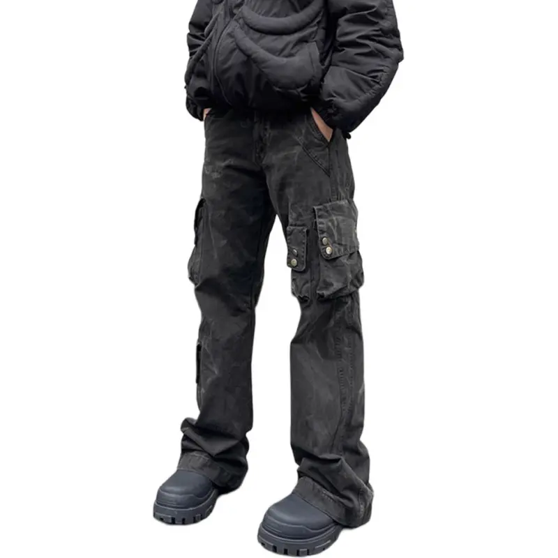 CORNILOT Cargo Pants Unisex Black-3