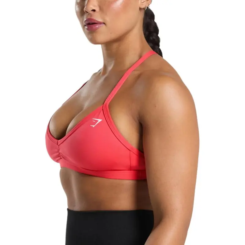 GYMSHARK Minimal Sports Bra Sports Underwear Women's Coral Red-1