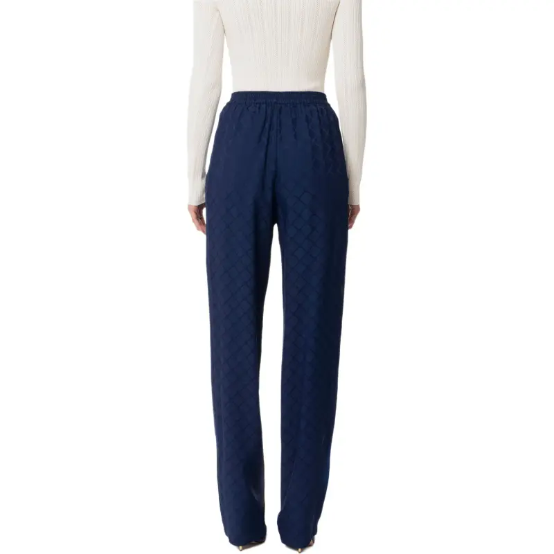 Elisabetta Franchi Diamond Jacquard Trousers-1
