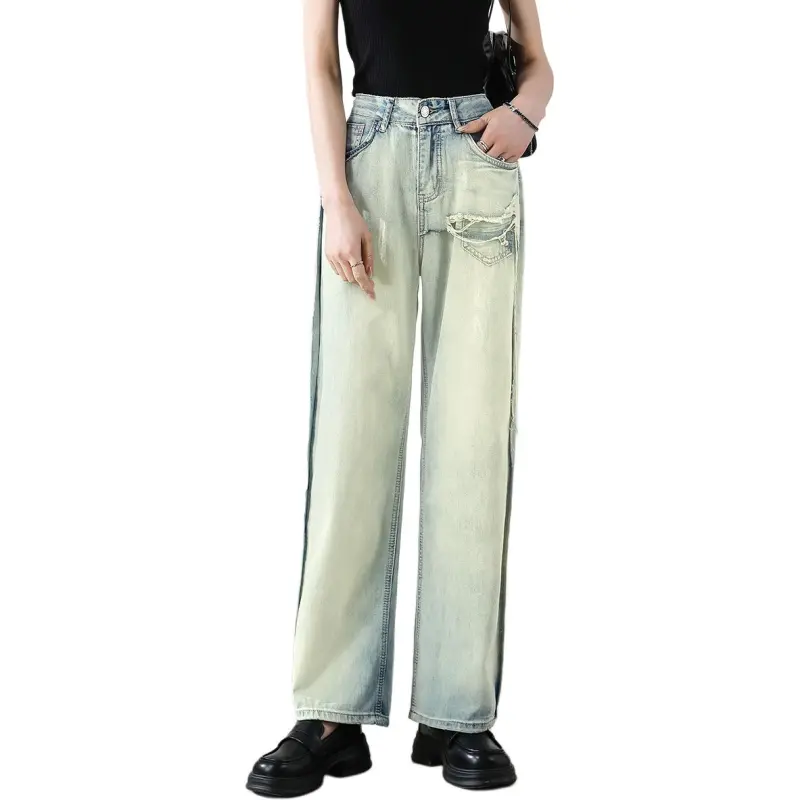 FASTFISH Jeans Women's Nostalgic Blue-4