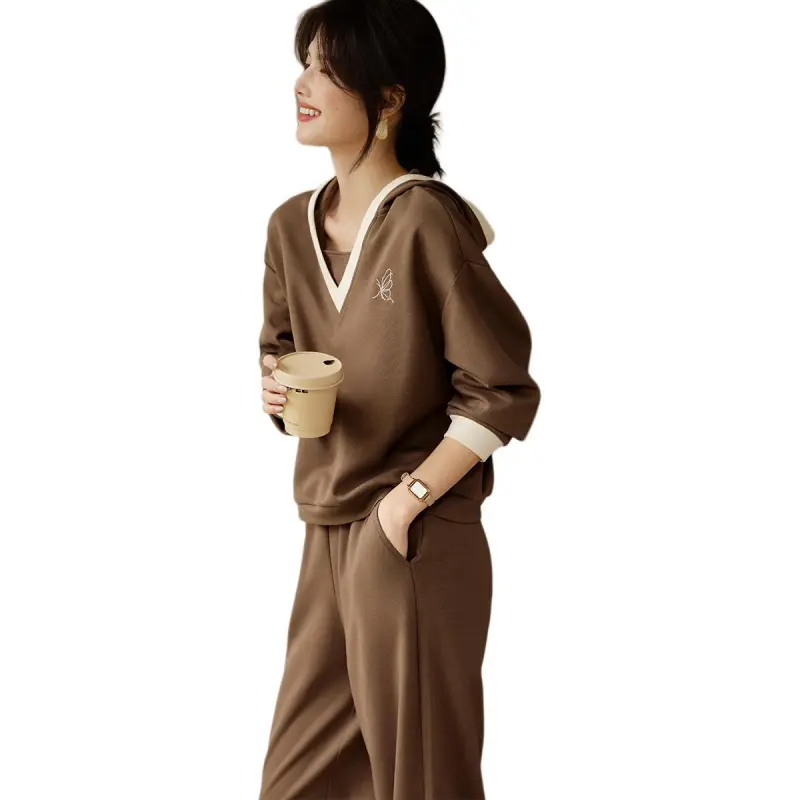 XWI Casual Suits Women's Coffee-4