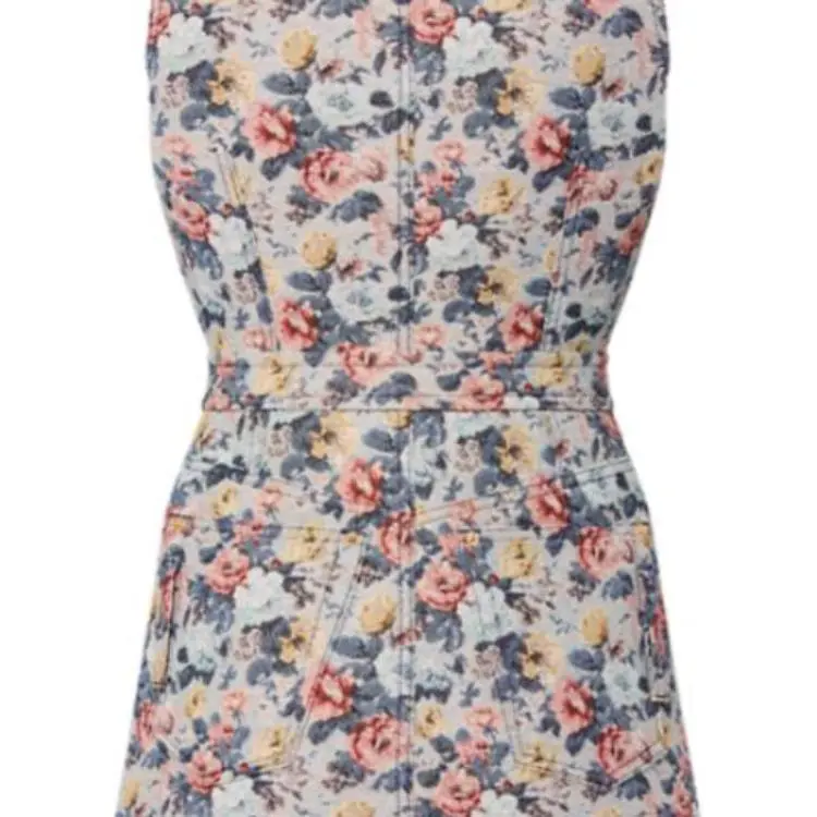 Lv Floral Jacquard A Line Dress-5