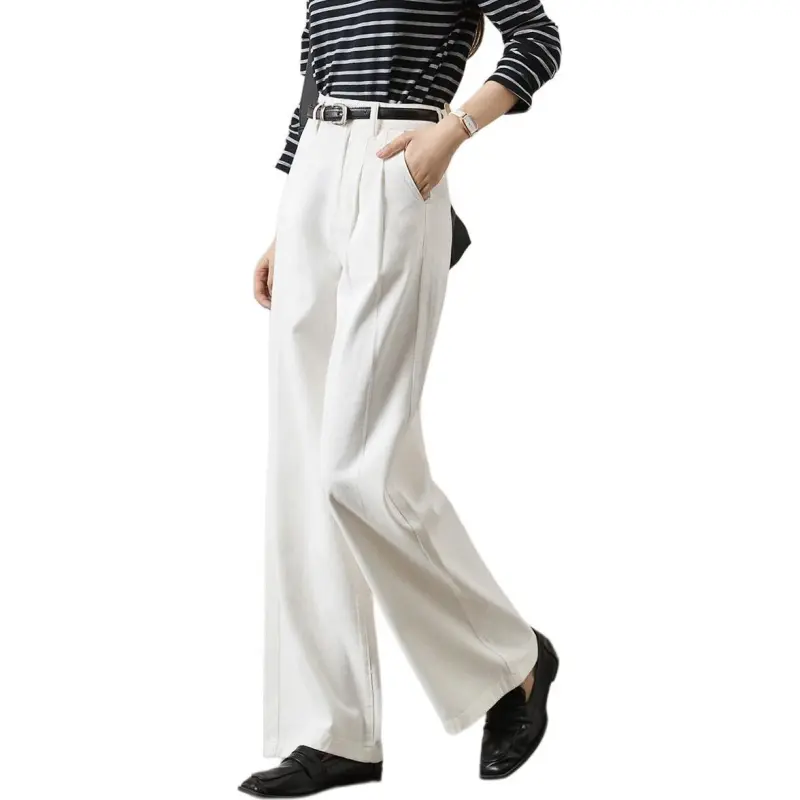 Mo Han Yi Mei Jeans Women's White-3