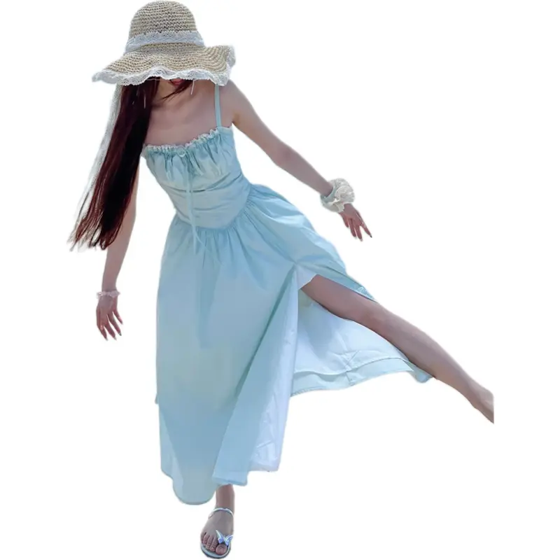 GOSO Slip Dresses Women's Mint Green-3