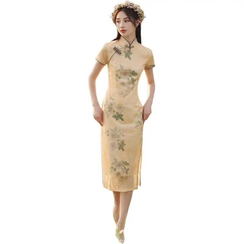 Mu Xiao Xin Short Sleeved Dress Women's-0
