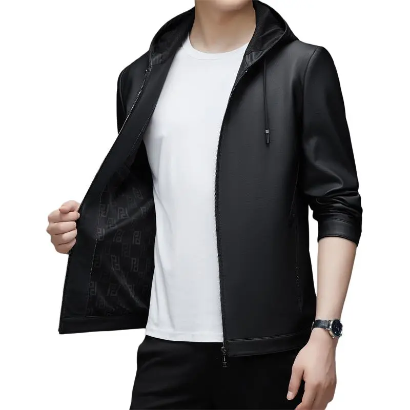 PIERRE CARDIN Leather Jacket Men's-4