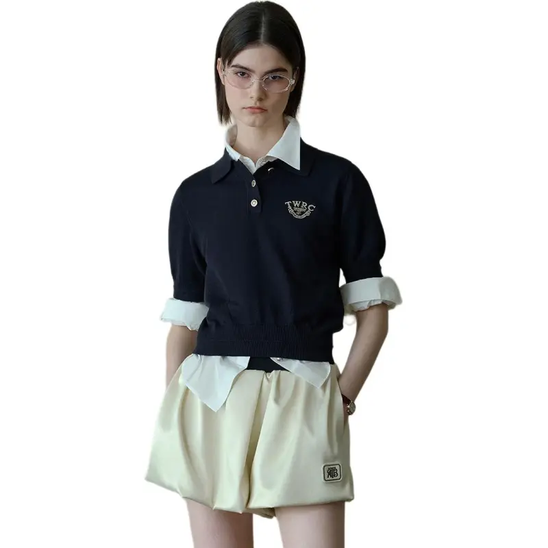 Teenie Weenie Sweater Women's Navy Blue-2