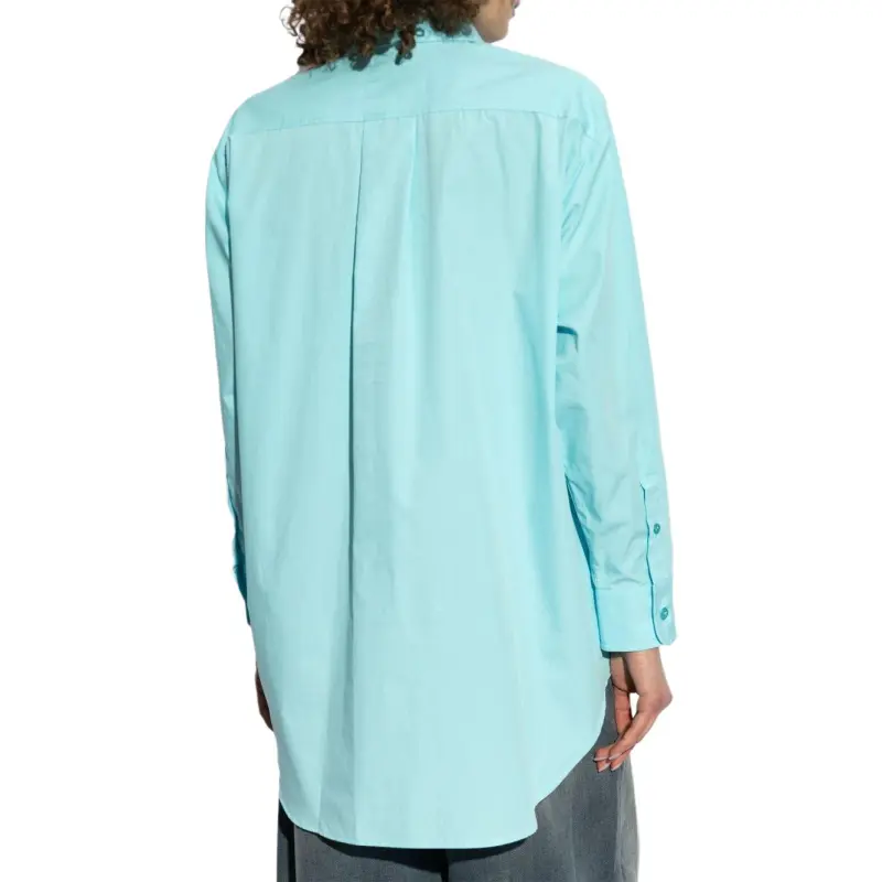 MM6 Maison Margiela Logo Printed Long Sleeved Shirt-3