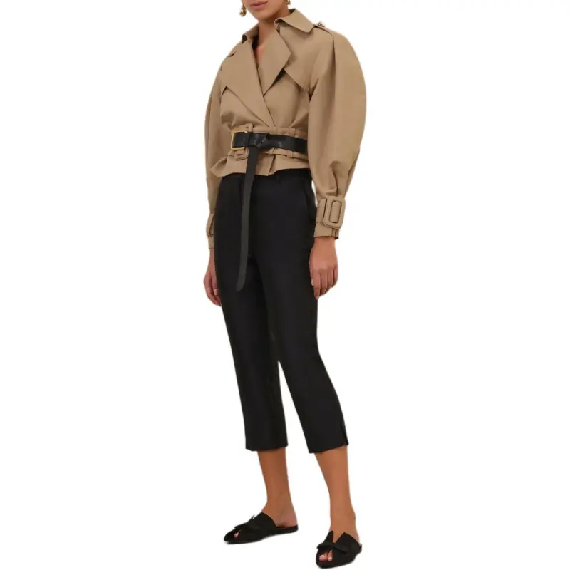 Zimmermann SS25 Trench Coat Women's Khaki-3