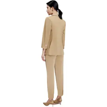 BBLLUUEE Suit Trouser Women's Elegant Camel