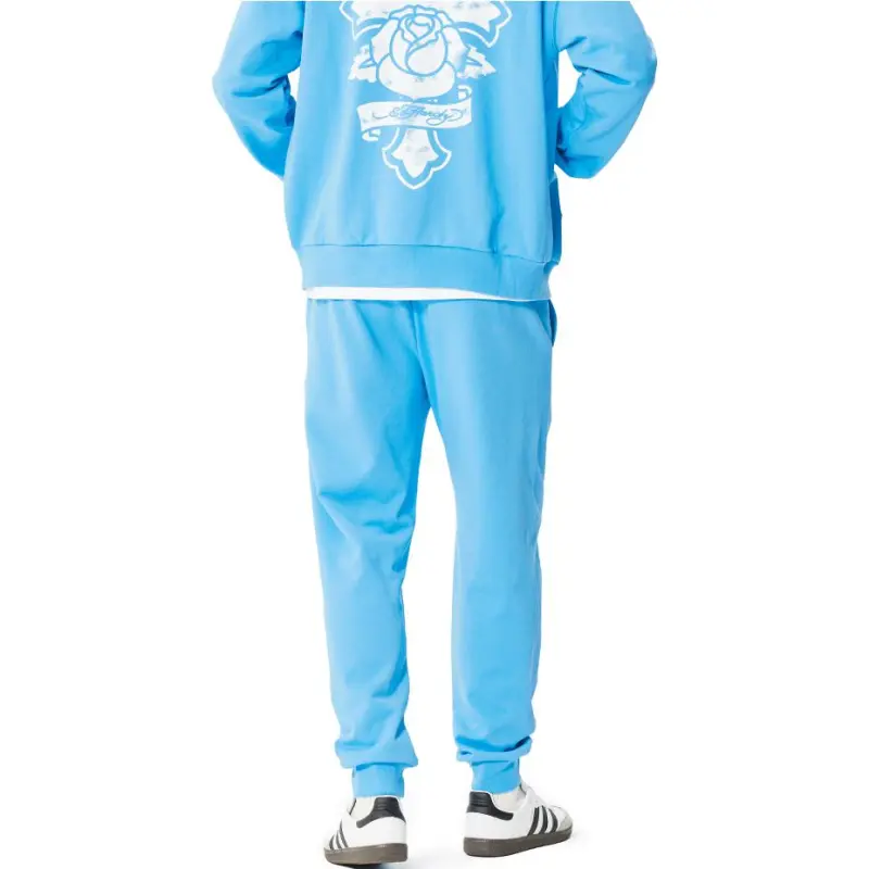 Ed Hardy SS25 Casual Pants Men's Baby Blue-3