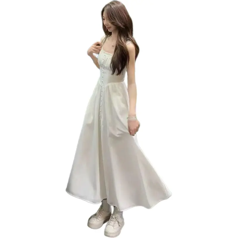 The Temptation Of The Muse Slip Dress Women's White-2