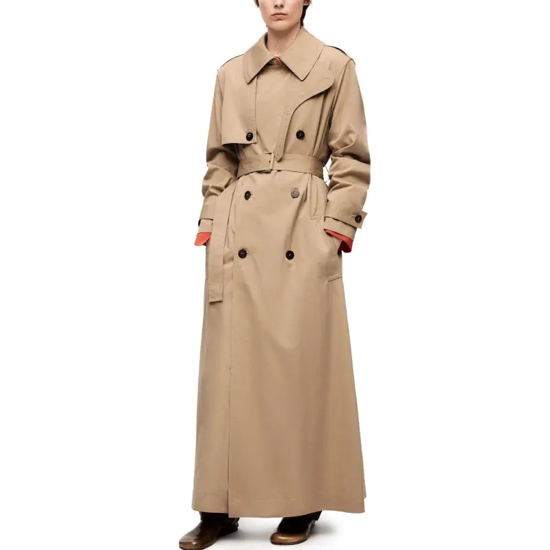 LOEWE FW23 Trench Coat Women's Beige Yellow-1