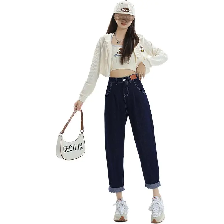 Kazakhstan Jeans Women's Dark Blue-4