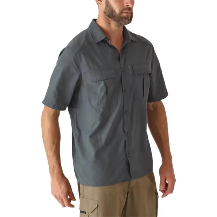 DECATHLON SOLOGNAC100 Collection Shirt Men's Concrete Gray-2
