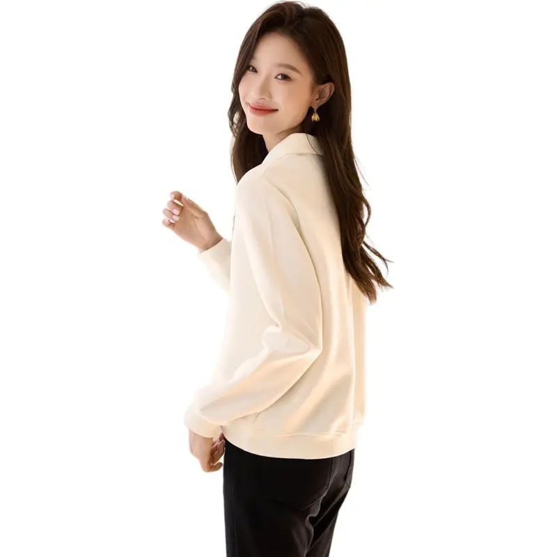 Mo Han Yi Mei FW24 Sweatshirt Women's Ecru-1