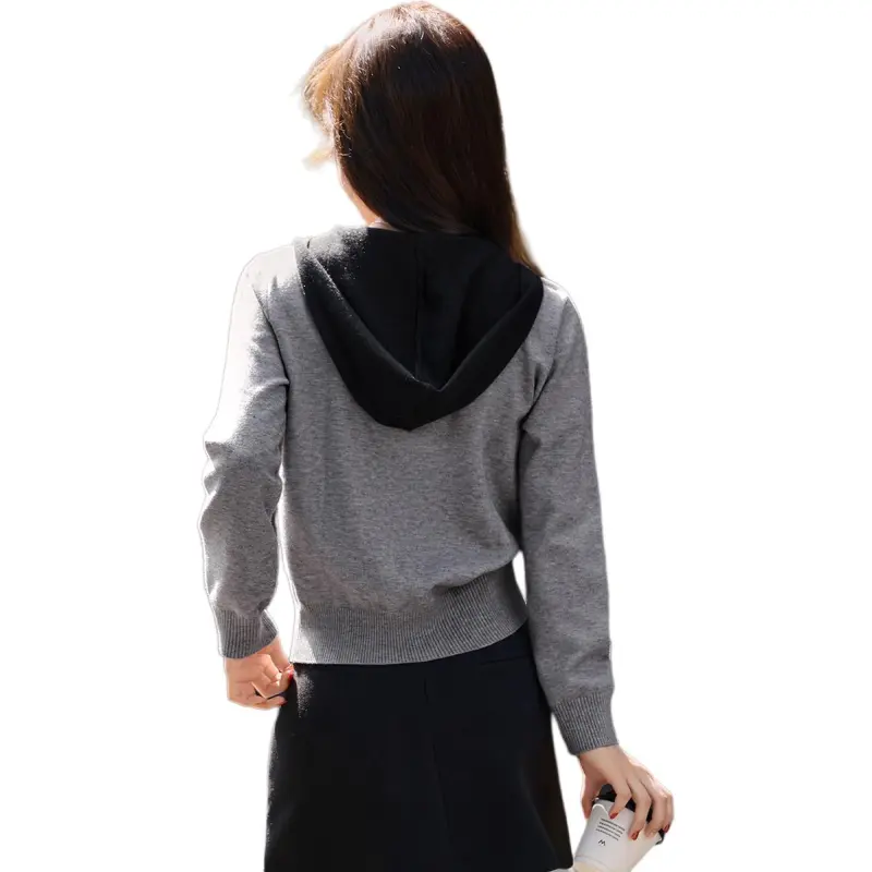 Mo Han Yi Mei Knitwear Women's Gray & Black-1