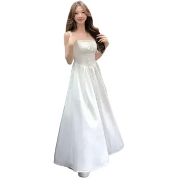The Temptation Of The Muse Slip Dress Women's White
