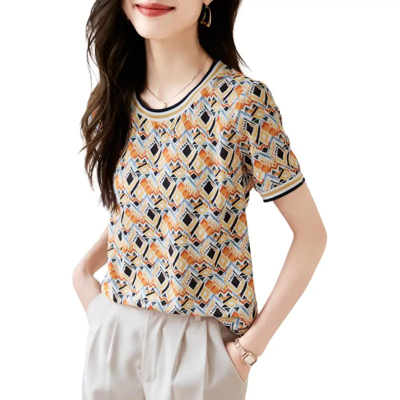 Mo Han Yi Mei T Shirt Women's Multicolor-3