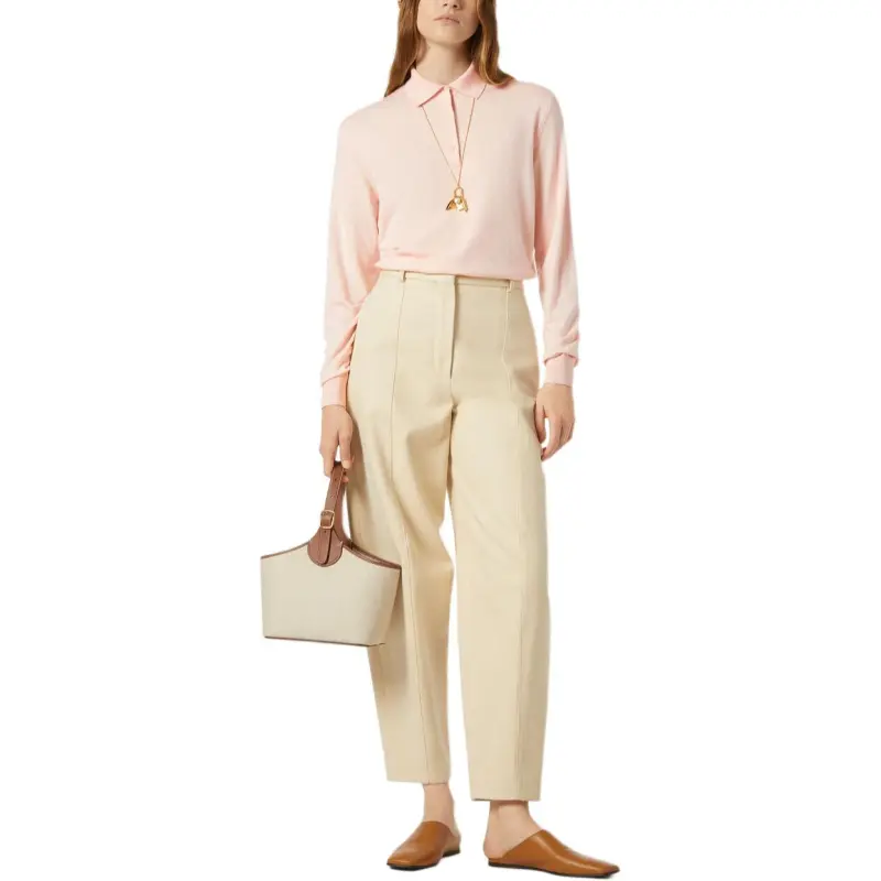 Loro Piana SS25 Polo Shirt Women's Fluffy Pink-2