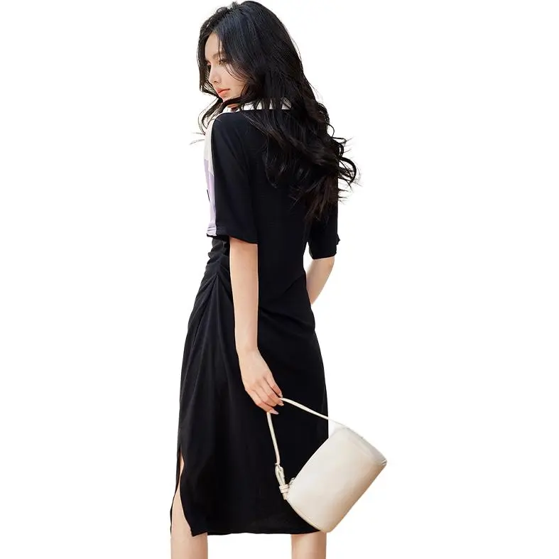 La Chapelle Short Sleeved Dress Women's Image Color-0