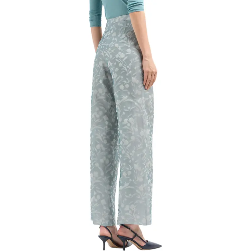 GIORGIO ARMANI FW24 Casual Pants Women's Turquoise-3