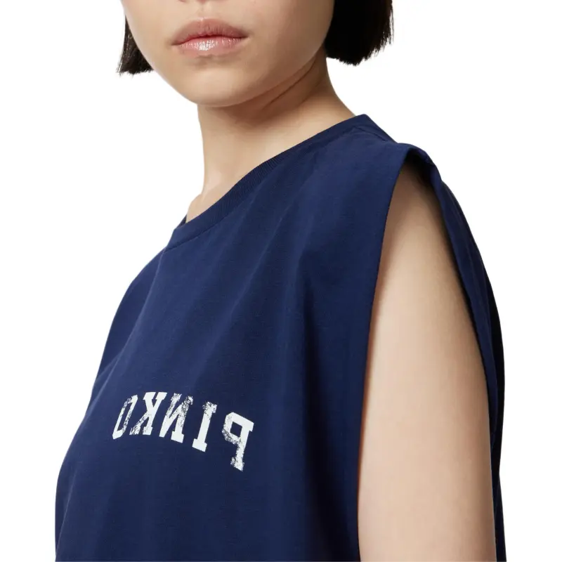 PINKO Logo print T shirt-5