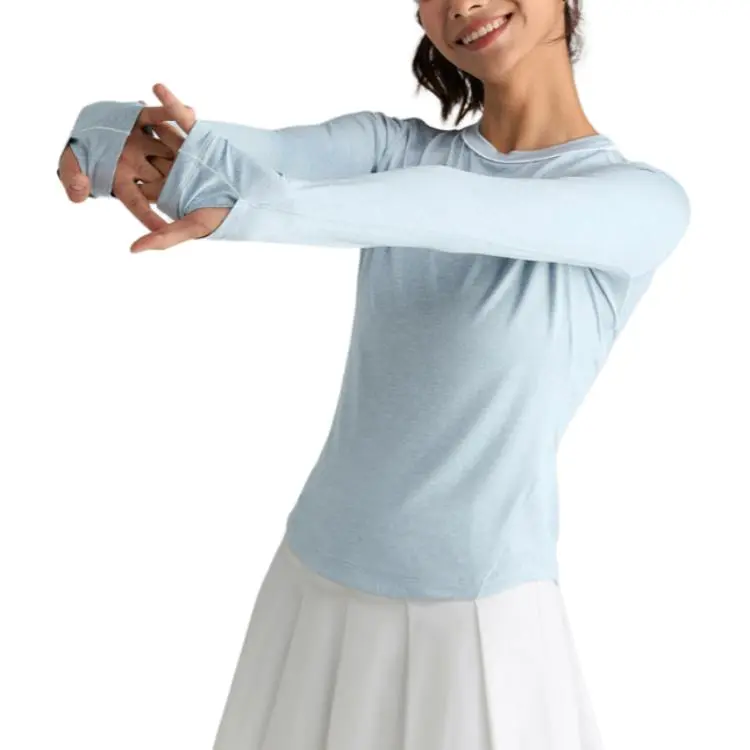 Wilson T Shirt Women's Gray Blue-5