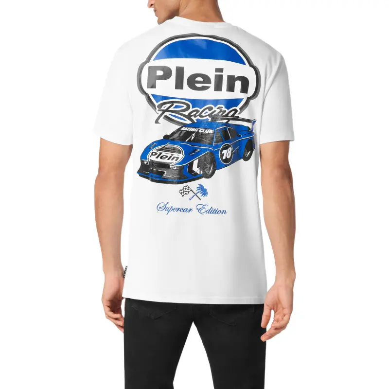 PHILIPP PLEIN Ss Cars Racing Round Neck Jersey T shirt-3