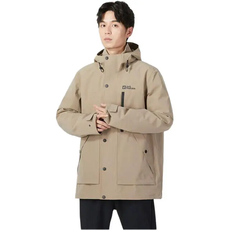 Jack Wolfskin Waterproof And Windproof Windbreaker Jacket Men's-4