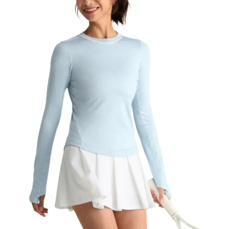 Wilson T Shirt Women's Gray Blue-4