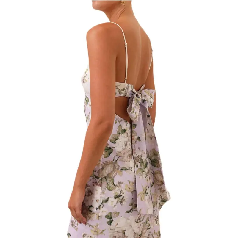 Zimmermann SS25 Slip Dress Women's Lilac Purple-4