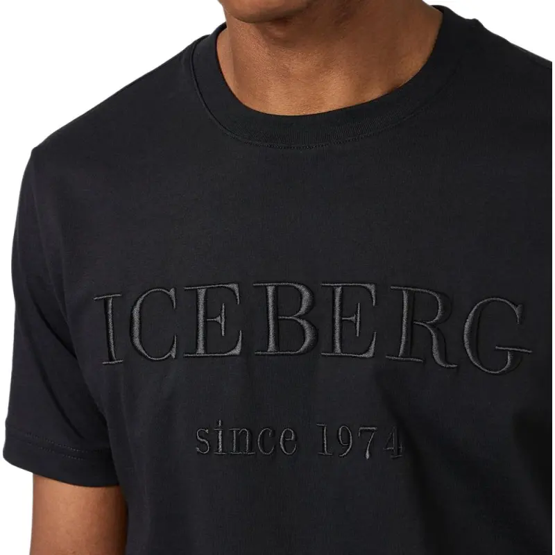Iceberg Logo embroidered T shirt-4