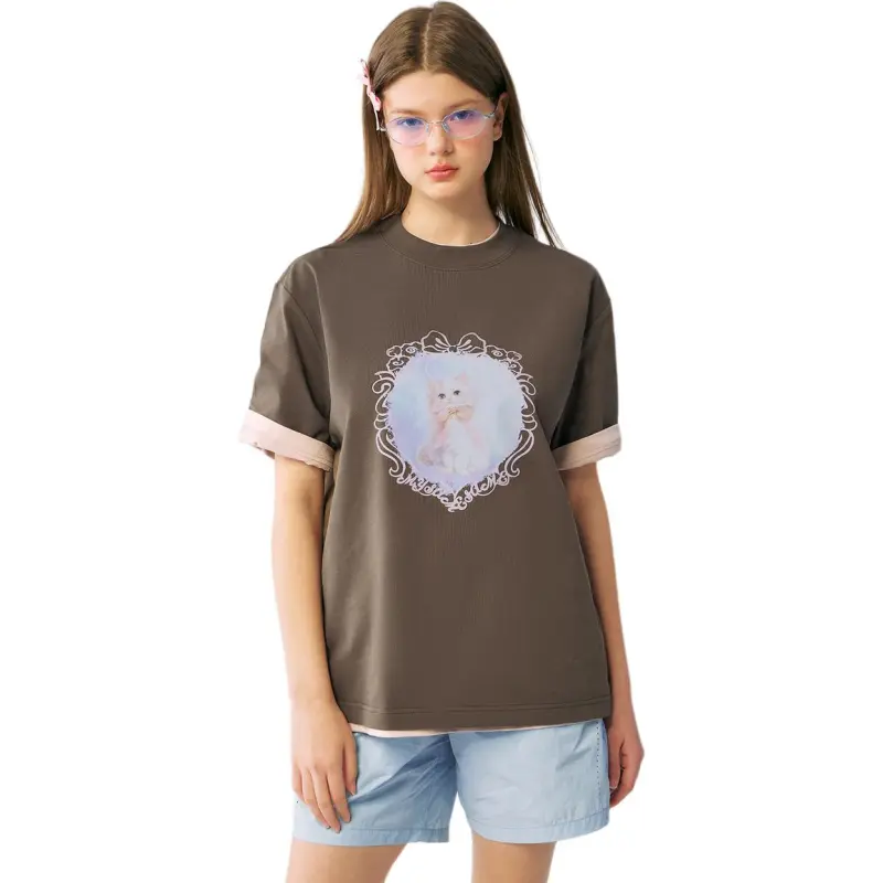 MYSAMESAME T Shirts Unisex Cocoa Brown-1