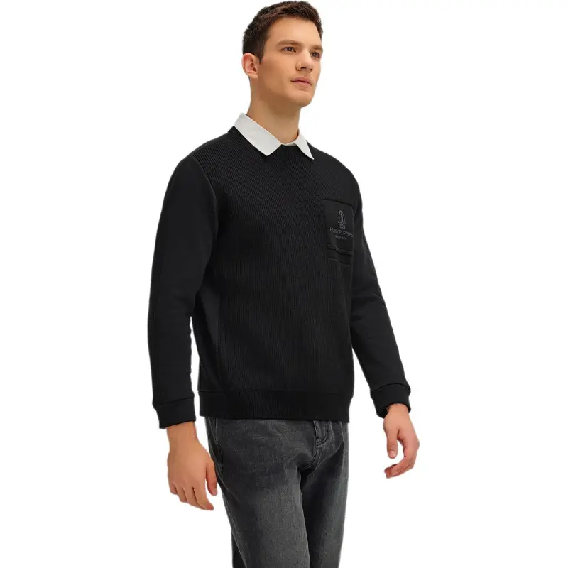 Hush Puppies Sweater Men's Pitch Black-2