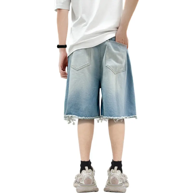 7 SEVFUN Denim Shorts Unisex Light Blue-1