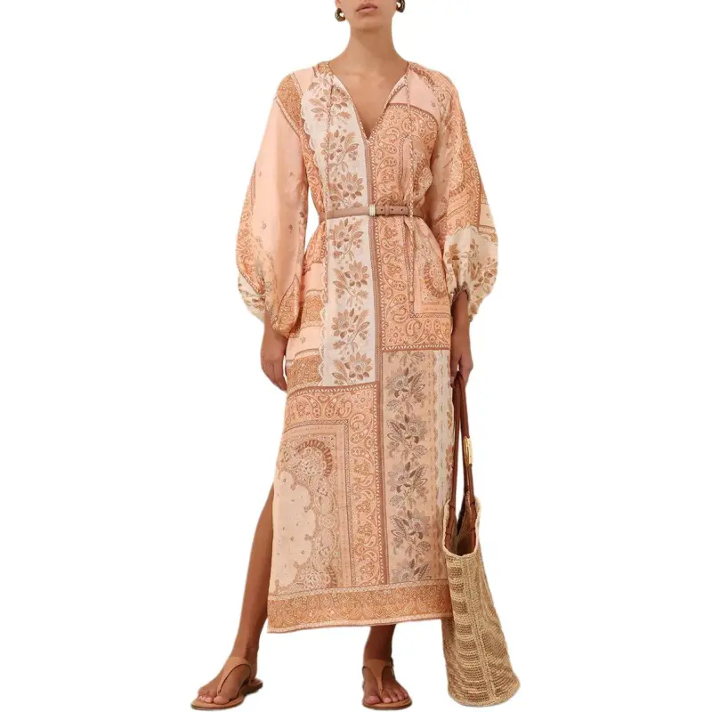 Zimmermann SS25 Long Sleeved Dress Women's Multicolor-1