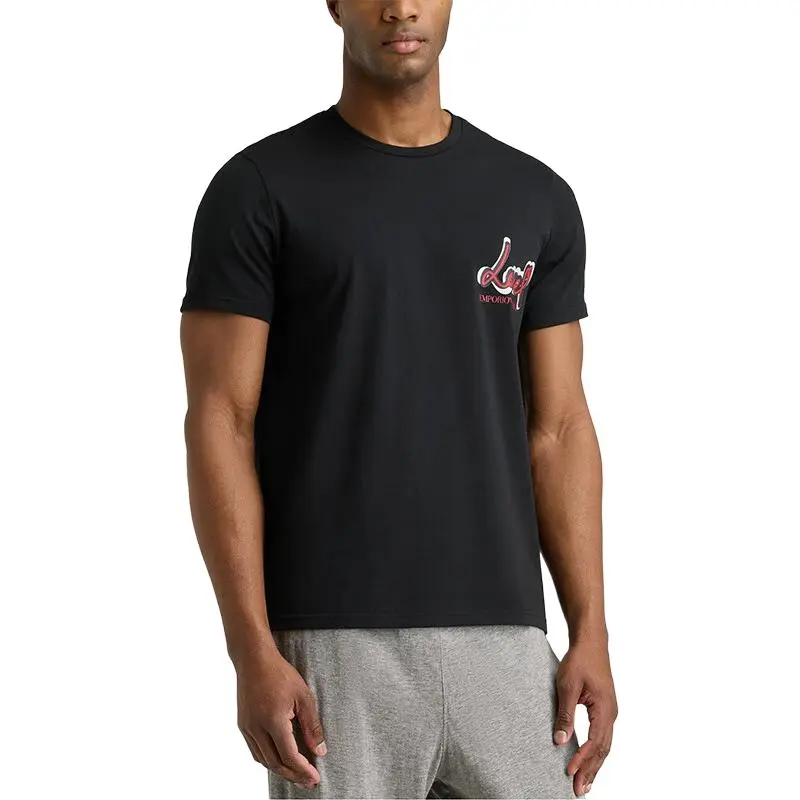 EMPORIO ARMANI SS25 T Shirt Men's Black-1