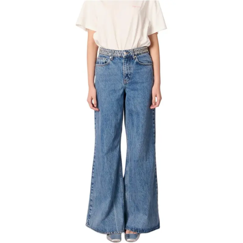 Maje Studded waistband Jeans-1