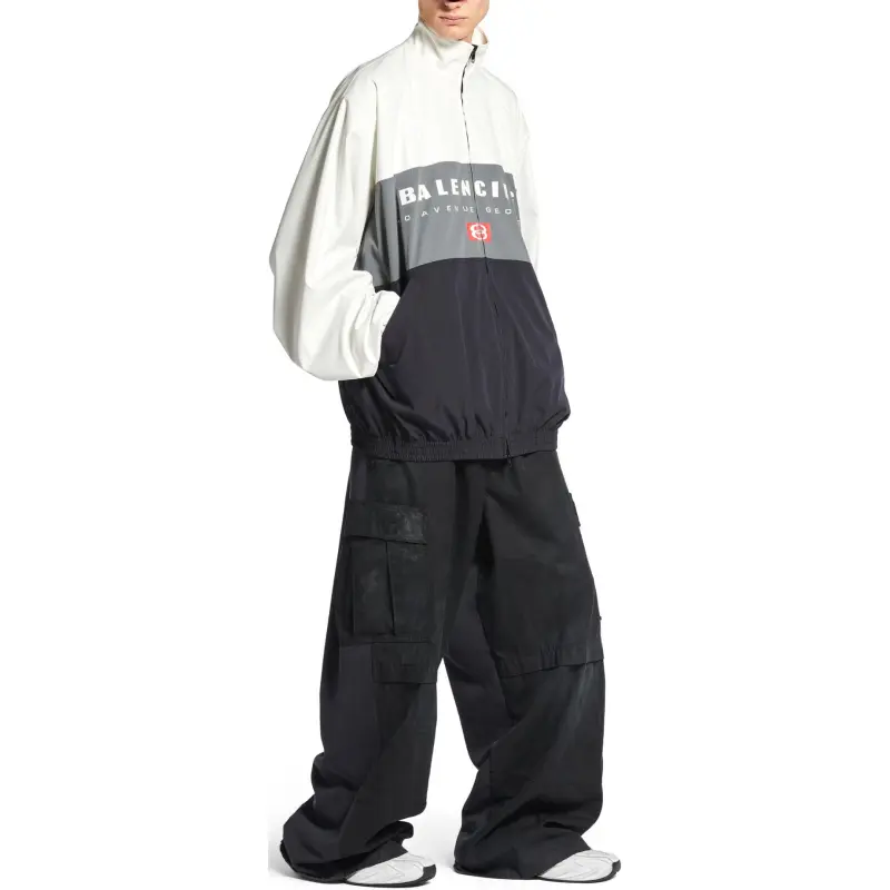 Balenciaga SS25 Jackets & Coats Regular Fit Men's Gray Black-5