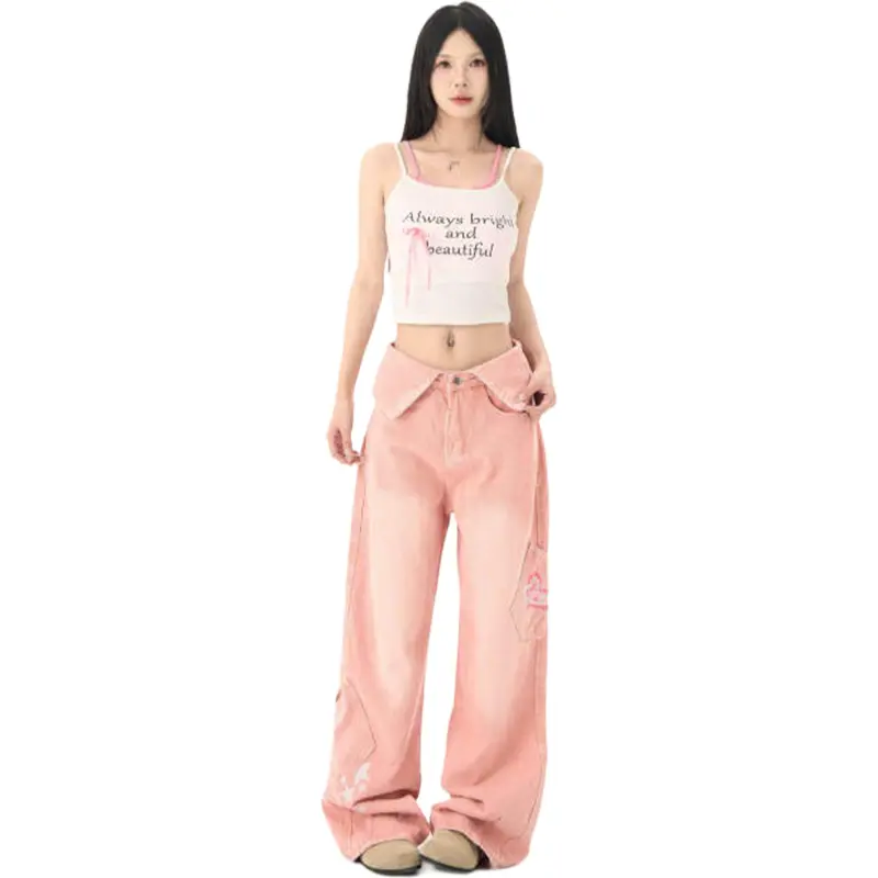 TELENT Jeans Women's Pink-4