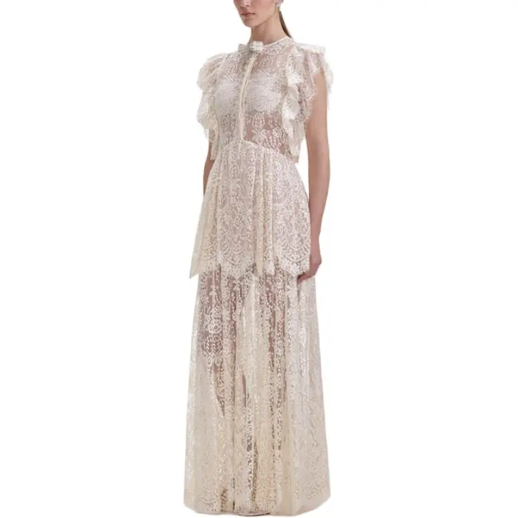 Self portrait Lace Maxi Dress-3