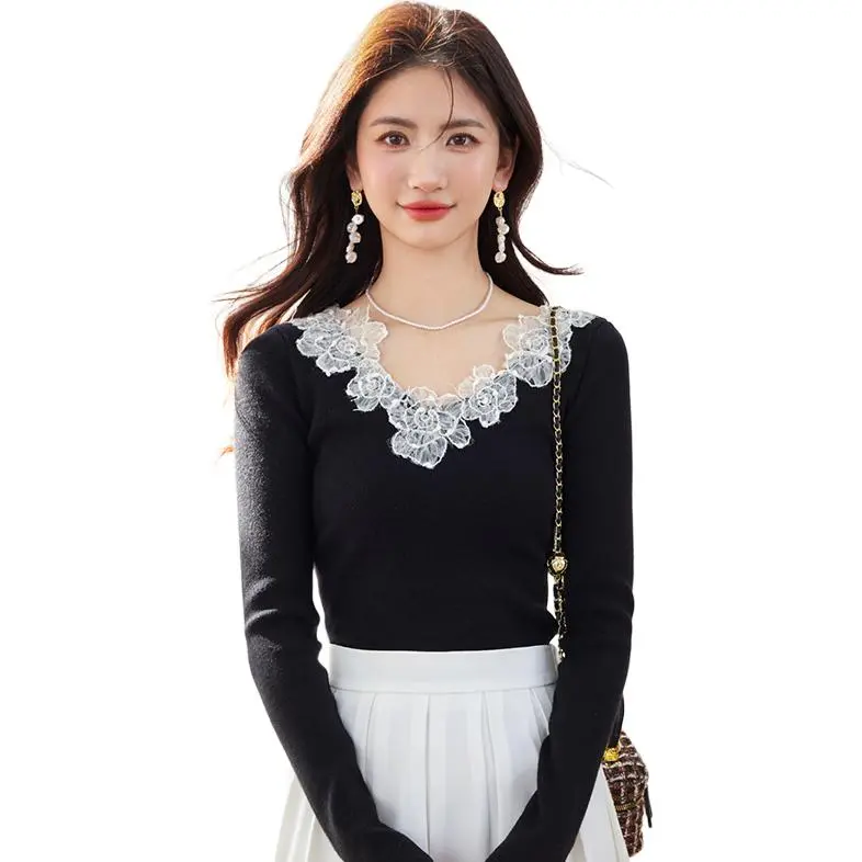 La Chapelle Knitwear Women's Black-1