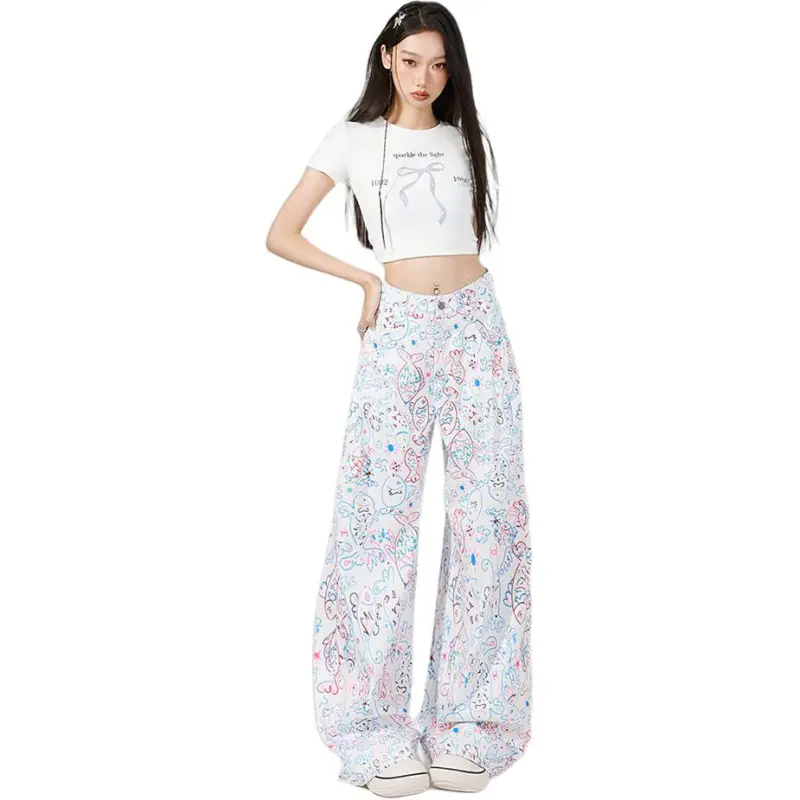 Mu Xiao Xin Jeans Women's White-1