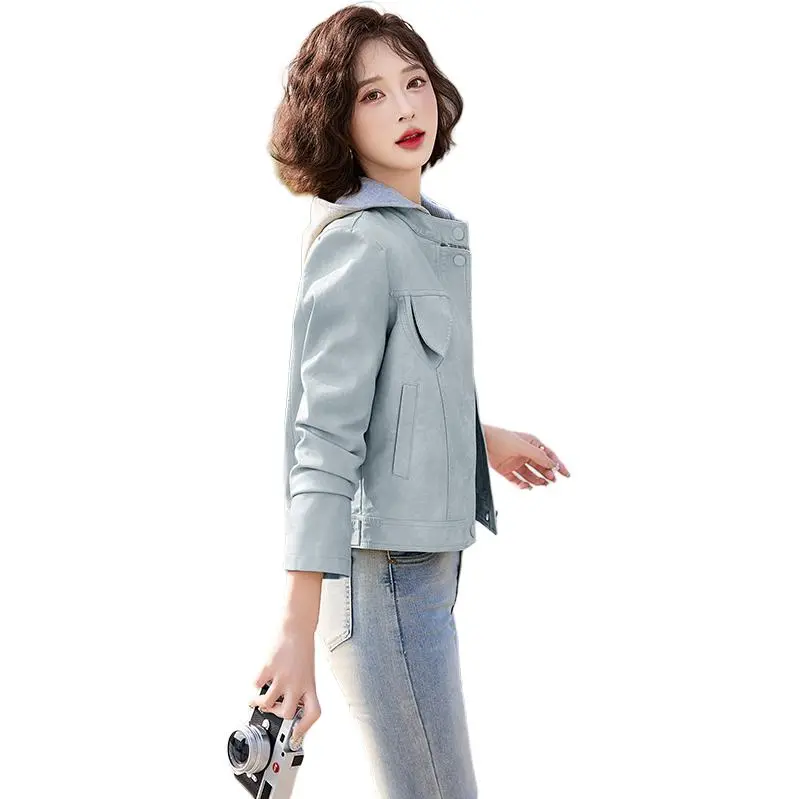Yi Mengyuan Leather Jacket Women's-4
